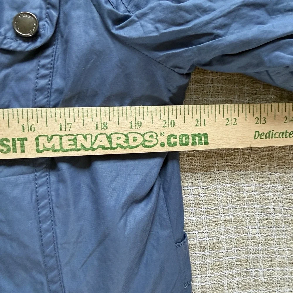 Reset Fifty Seven Blue Hooded Utility Jacket Coat Women L Field Outdoor Gorpcore
